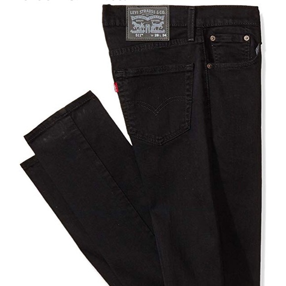 levi's men's 511 slim fit jean black stretch